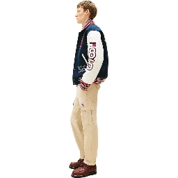 Beige Recycled Cotton Cargo Pants