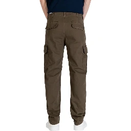 Green Recycled Cotton Cargo Pants