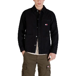 Black Recycled Cotton Jacket