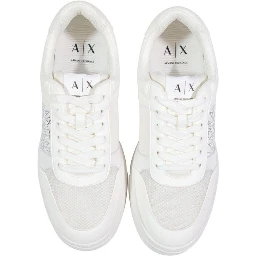 White Polyamide Athletic Sneakers
