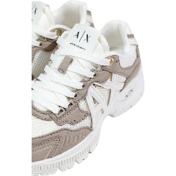 Brown Polyamide Athletic Sneakers