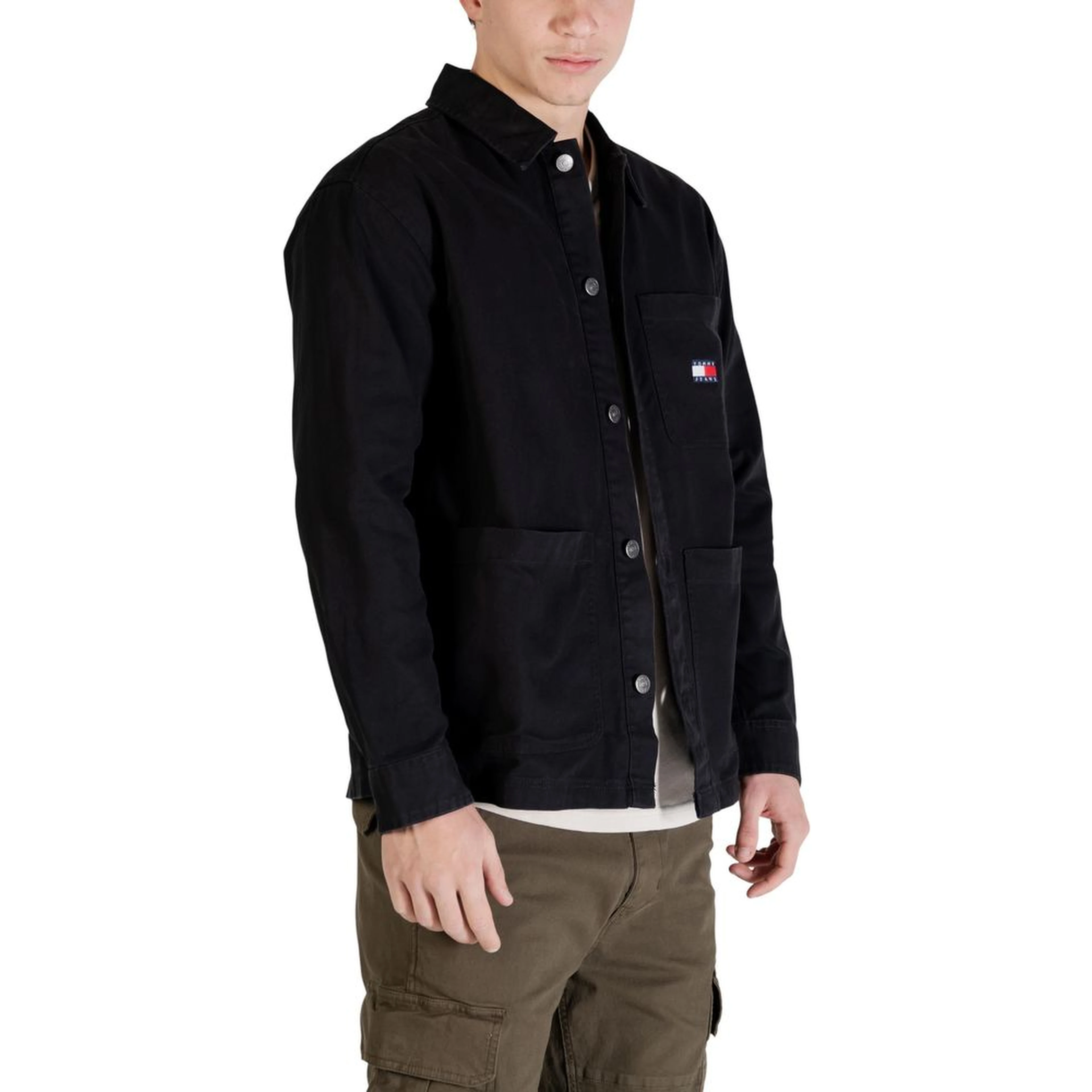 Black Recycled Cotton Jacket