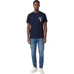 Blue Recycled Cotton T-Shirt