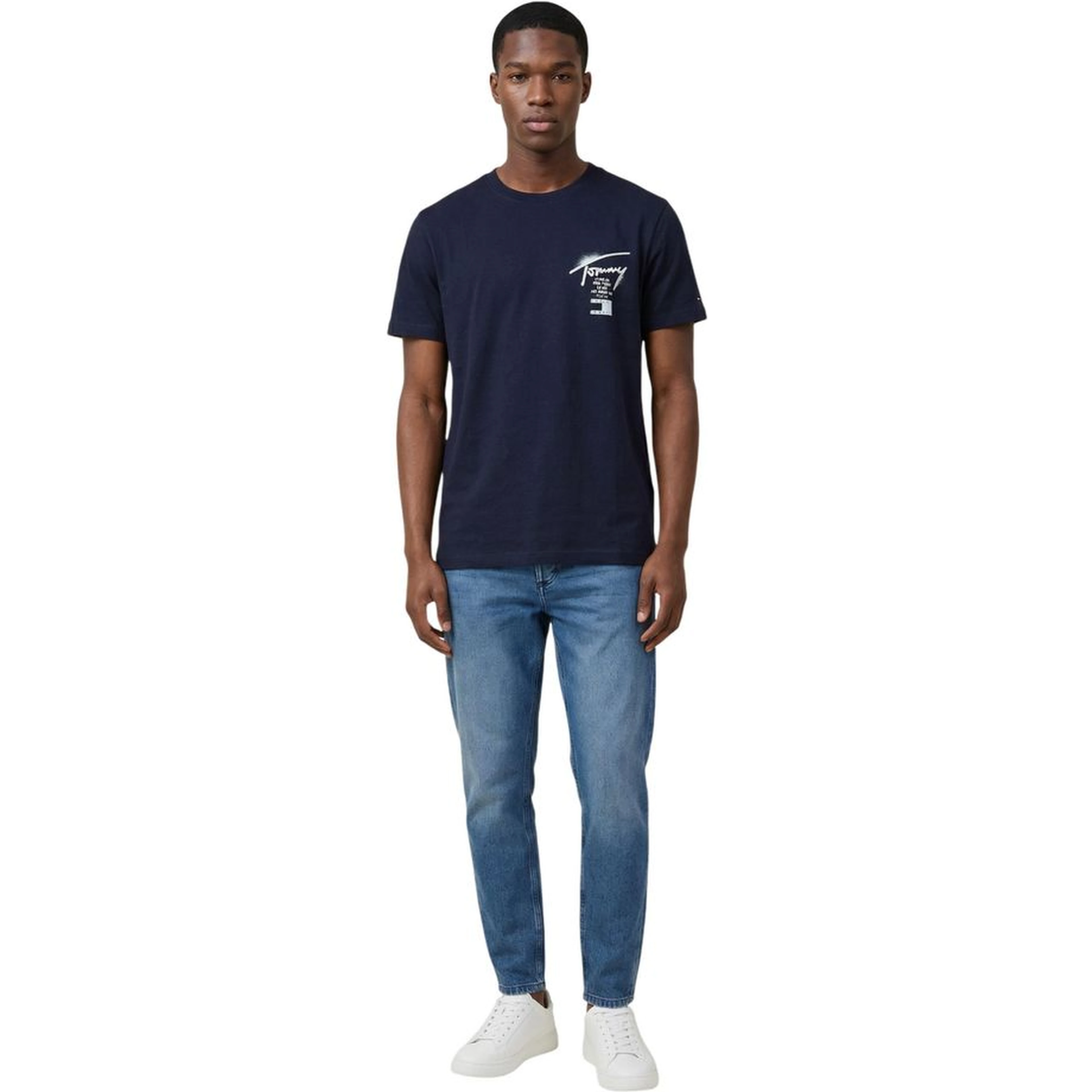 Blue Recycled Cotton T-Shirt