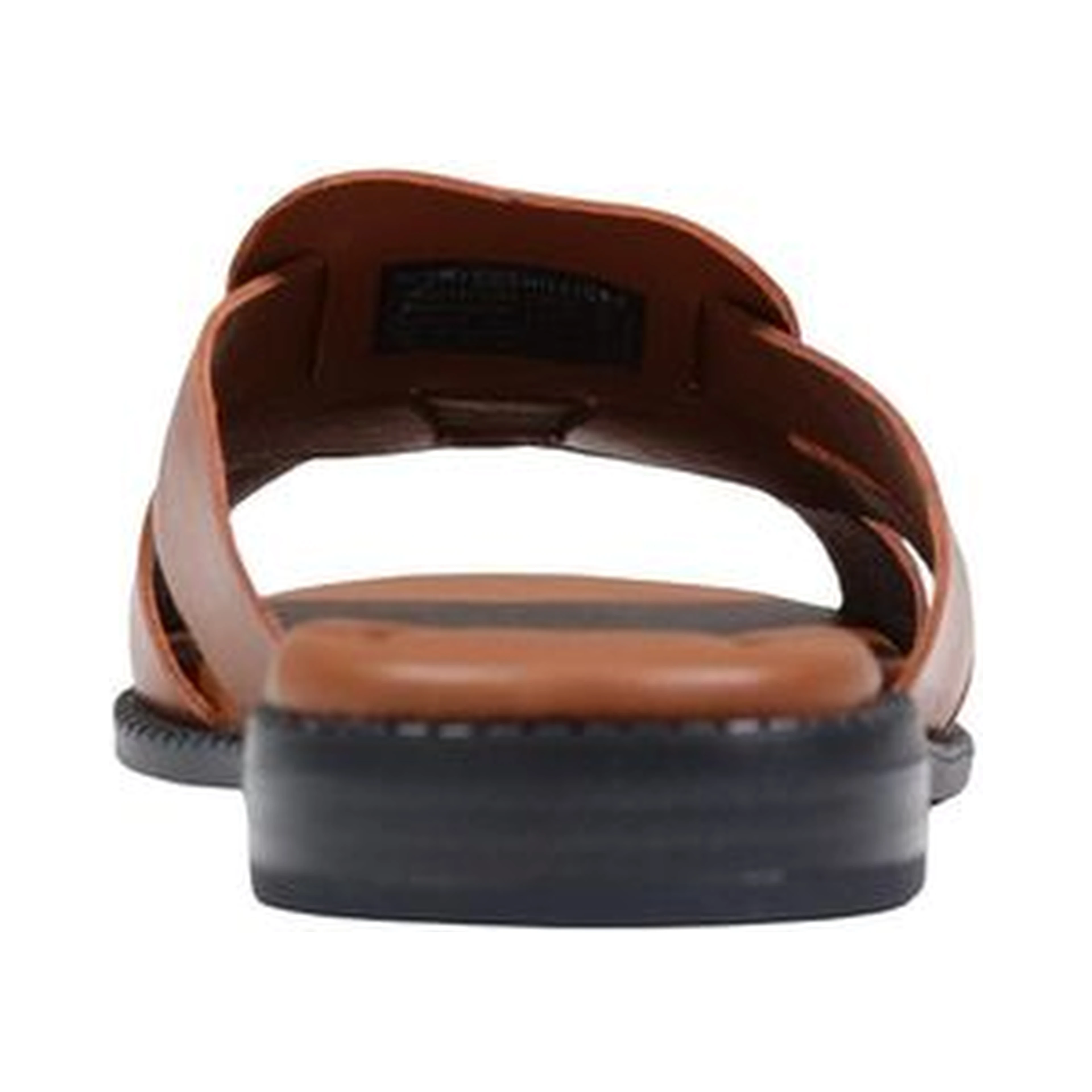 Brown Leather Flat Sandals