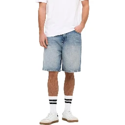 Light Blue Organic Cotton Bermuda Shorts