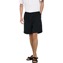 Black Recycled Polyester Bermuda Shorts