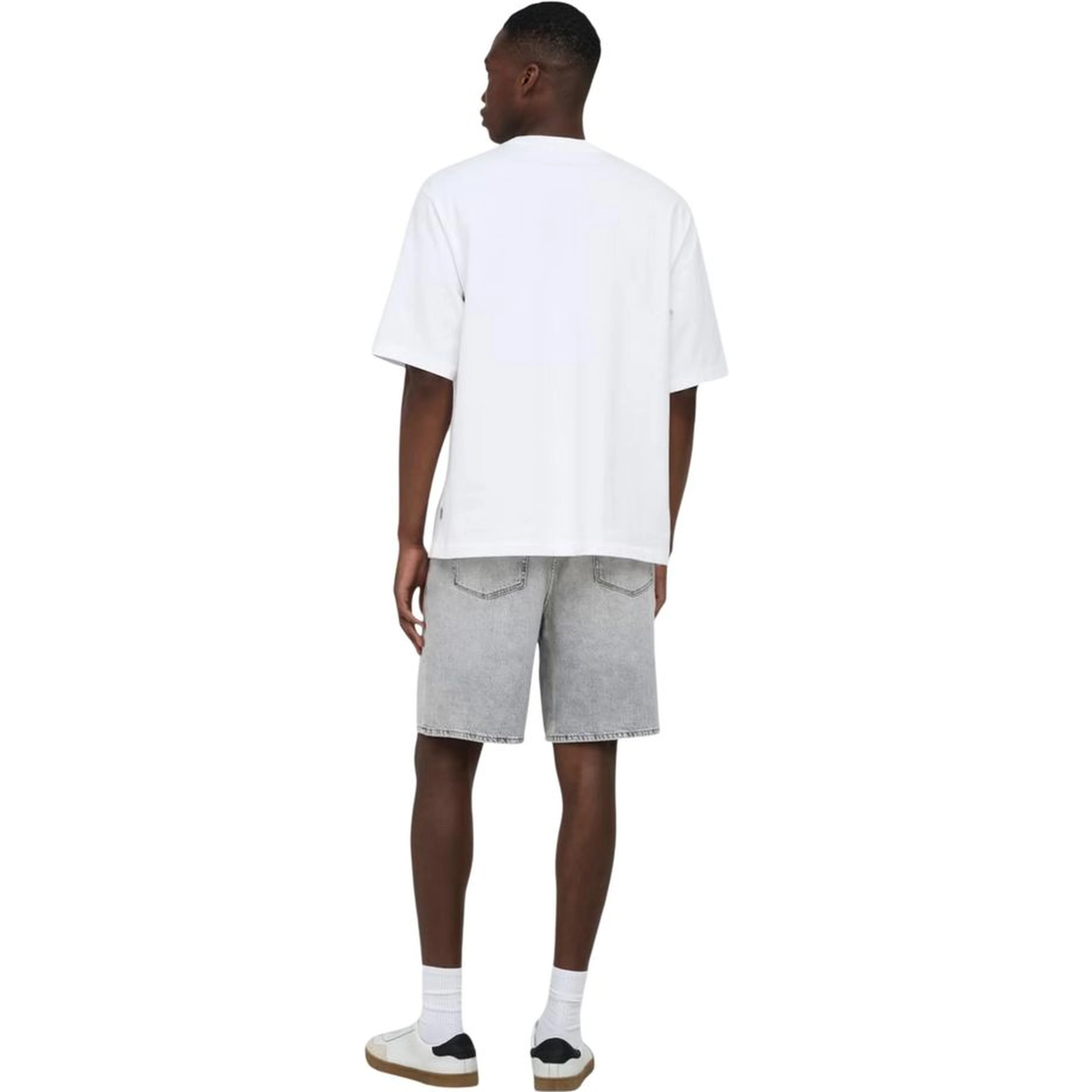 Gray Cotton Bermuda Shorts