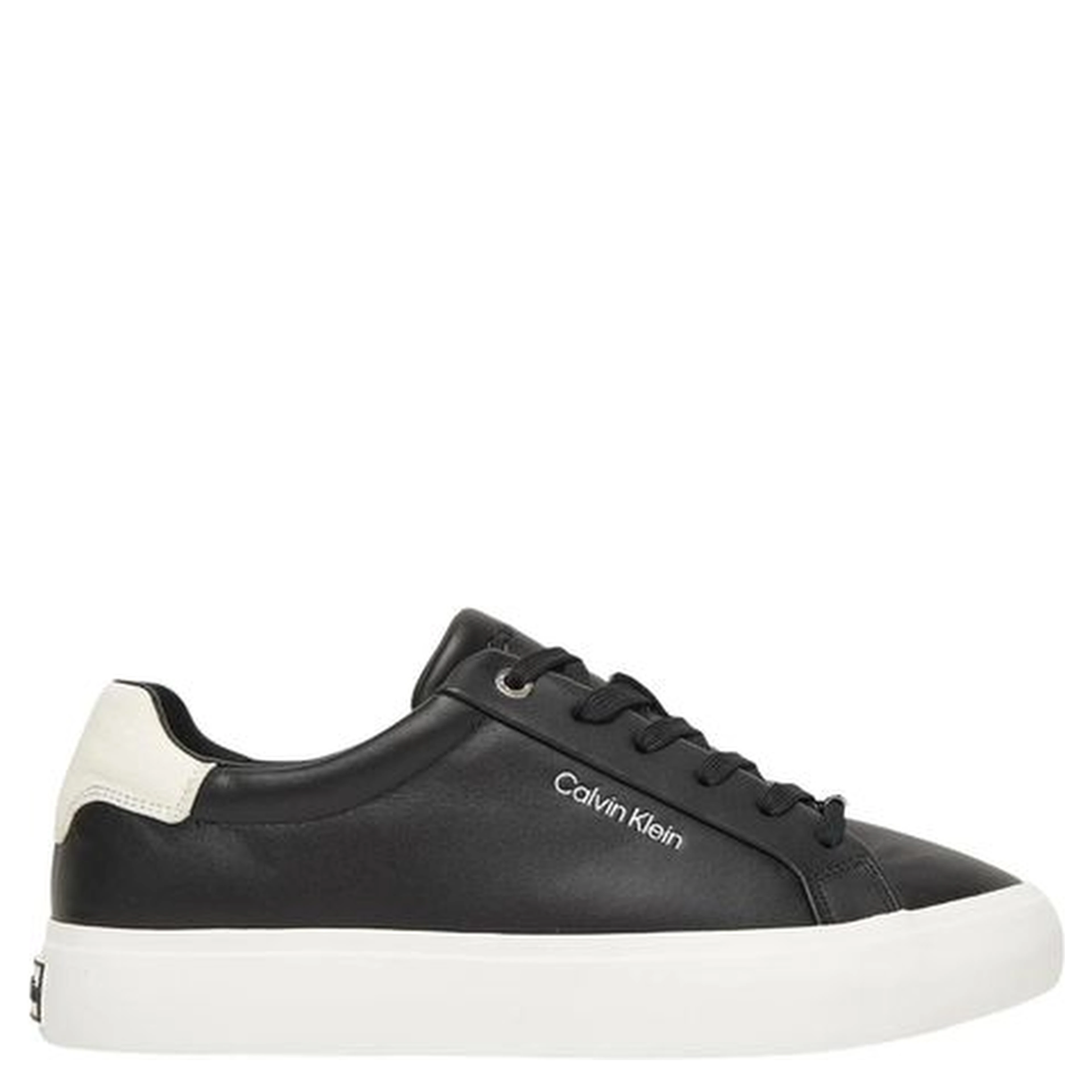 Black Leather Low Top Sneakers