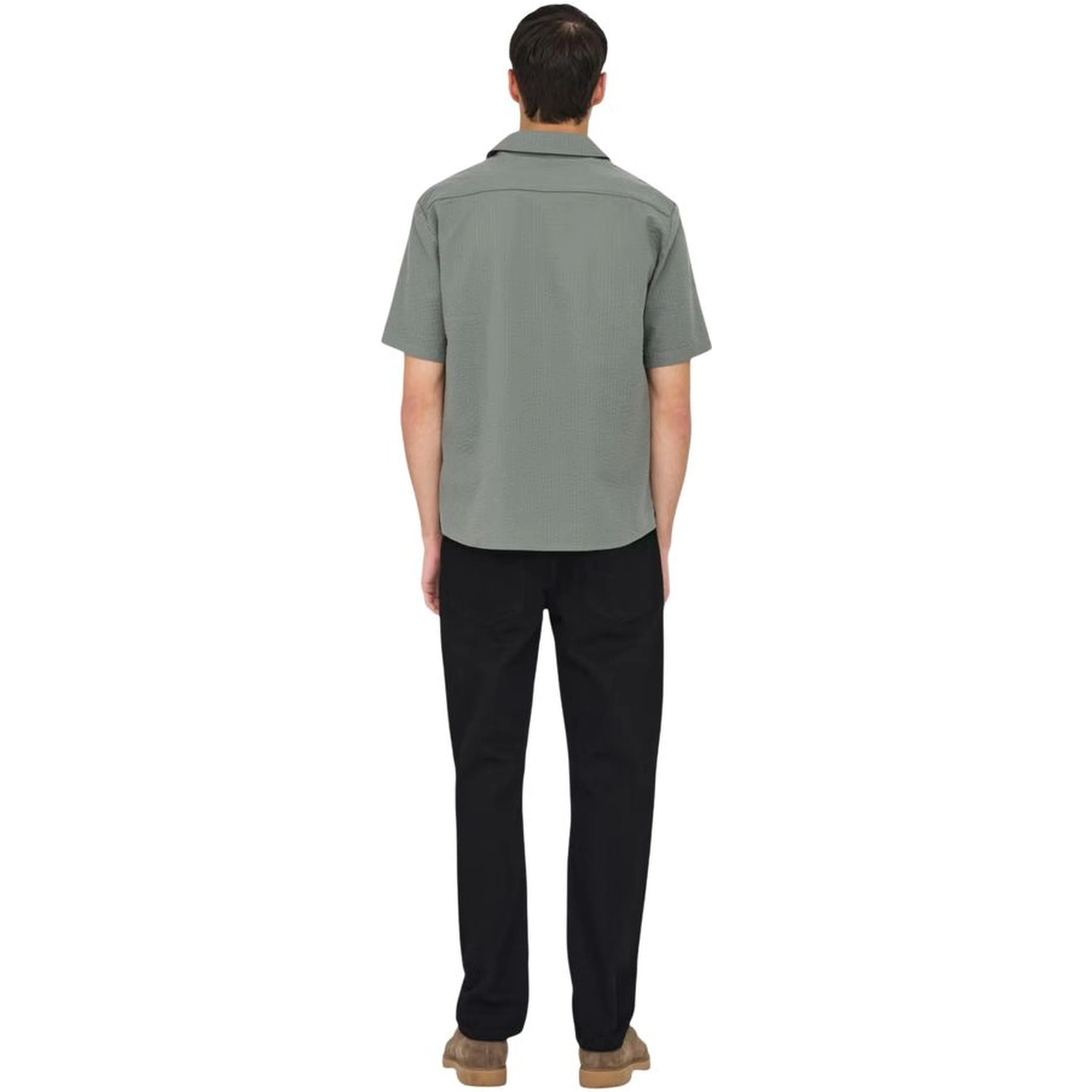 Green Cotton Shortsleeve Shirt
