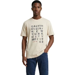 Beige Cotton T-Shirt
