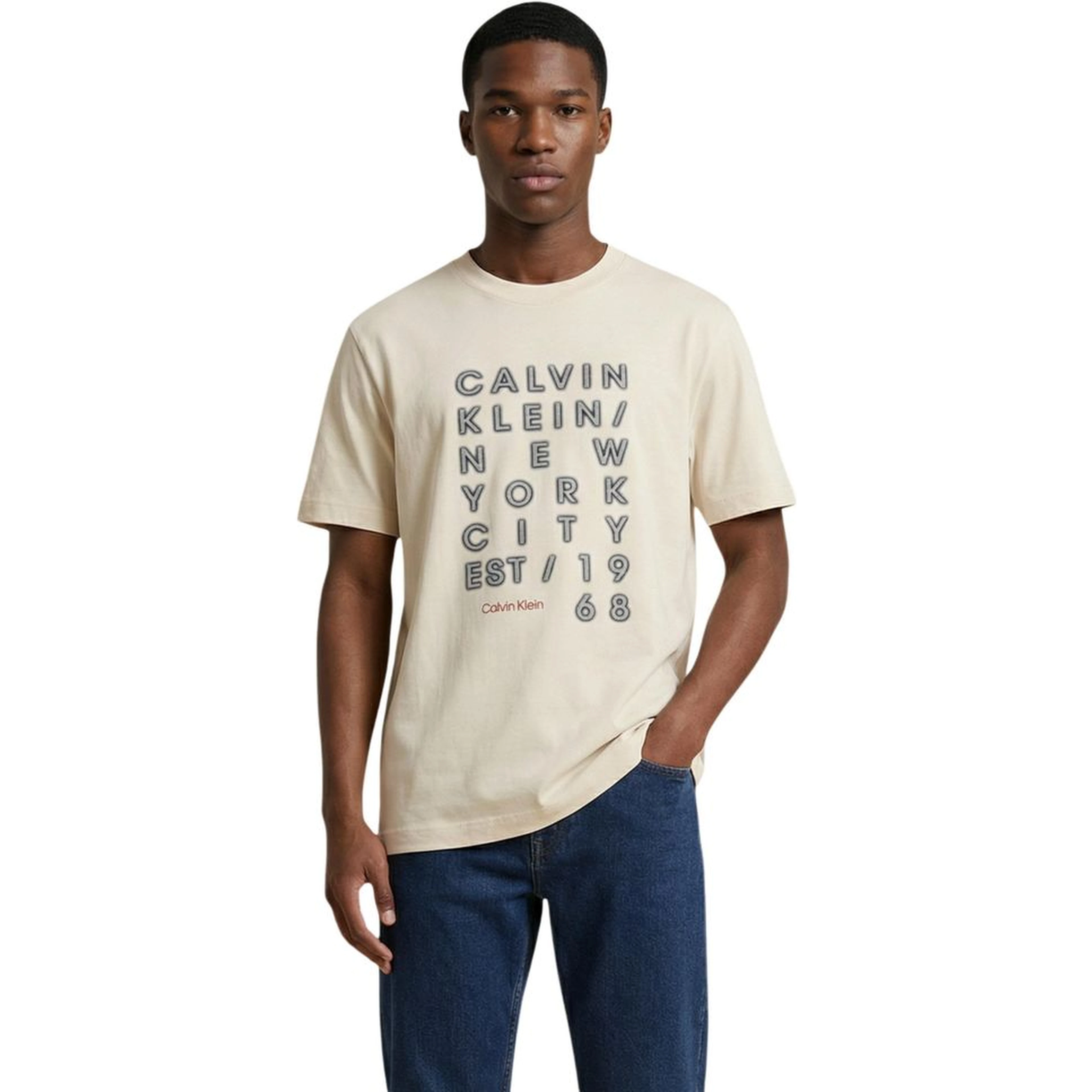 Beige Cotton T-Shirt