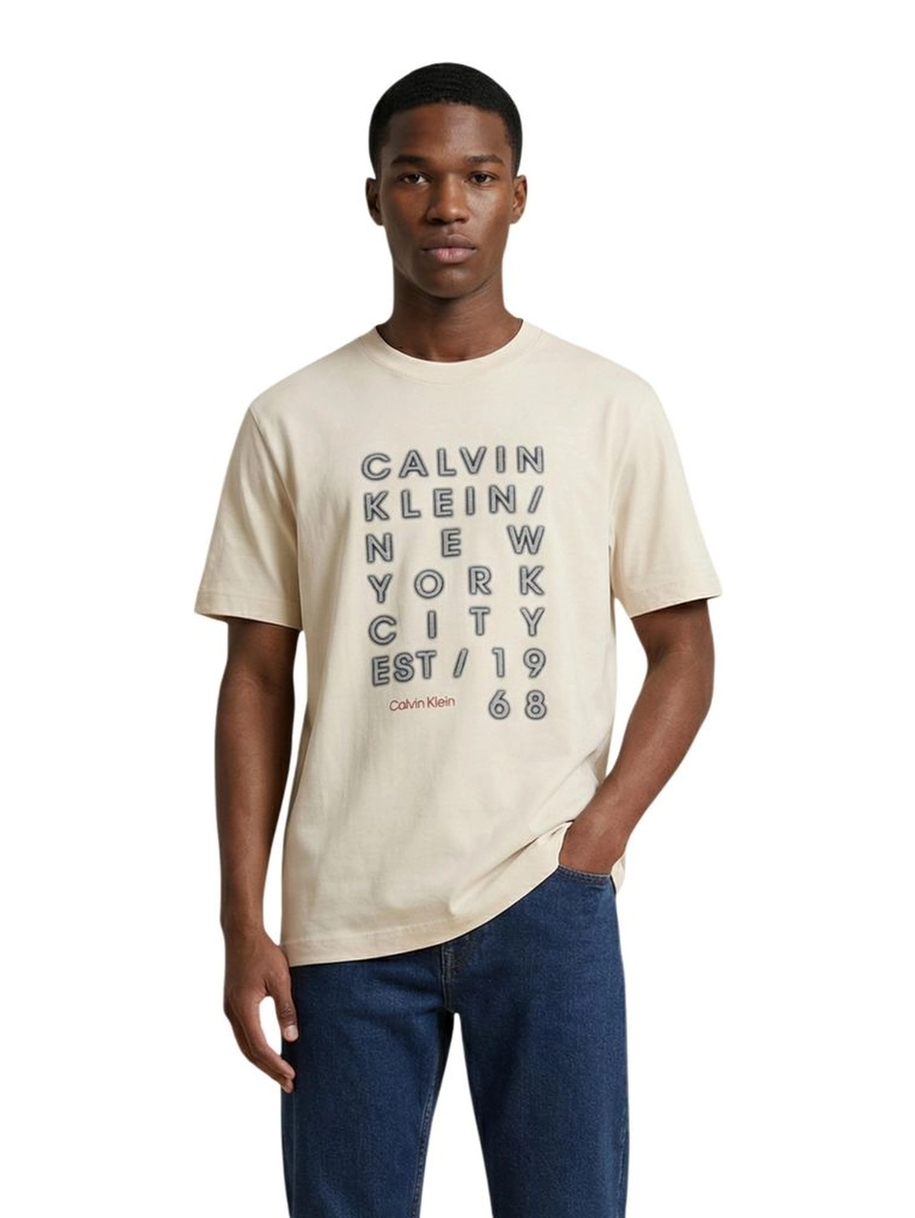 Beige Cotton T-Shirt