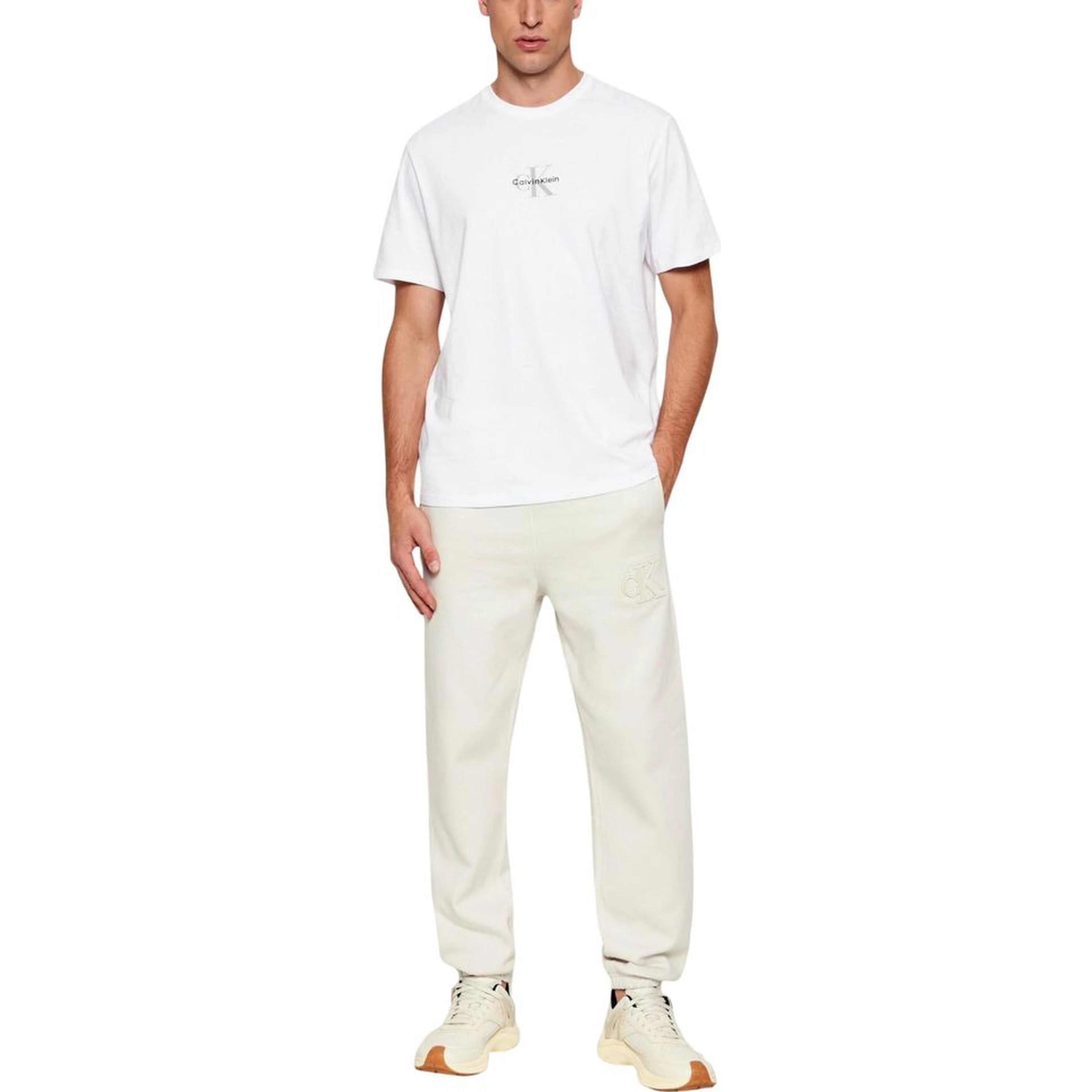 Cream Cotton T-Shirt