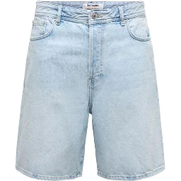 Light Blue Organic Cotton Bermuda Shorts