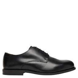 Black Leather Oxfords And Derbies