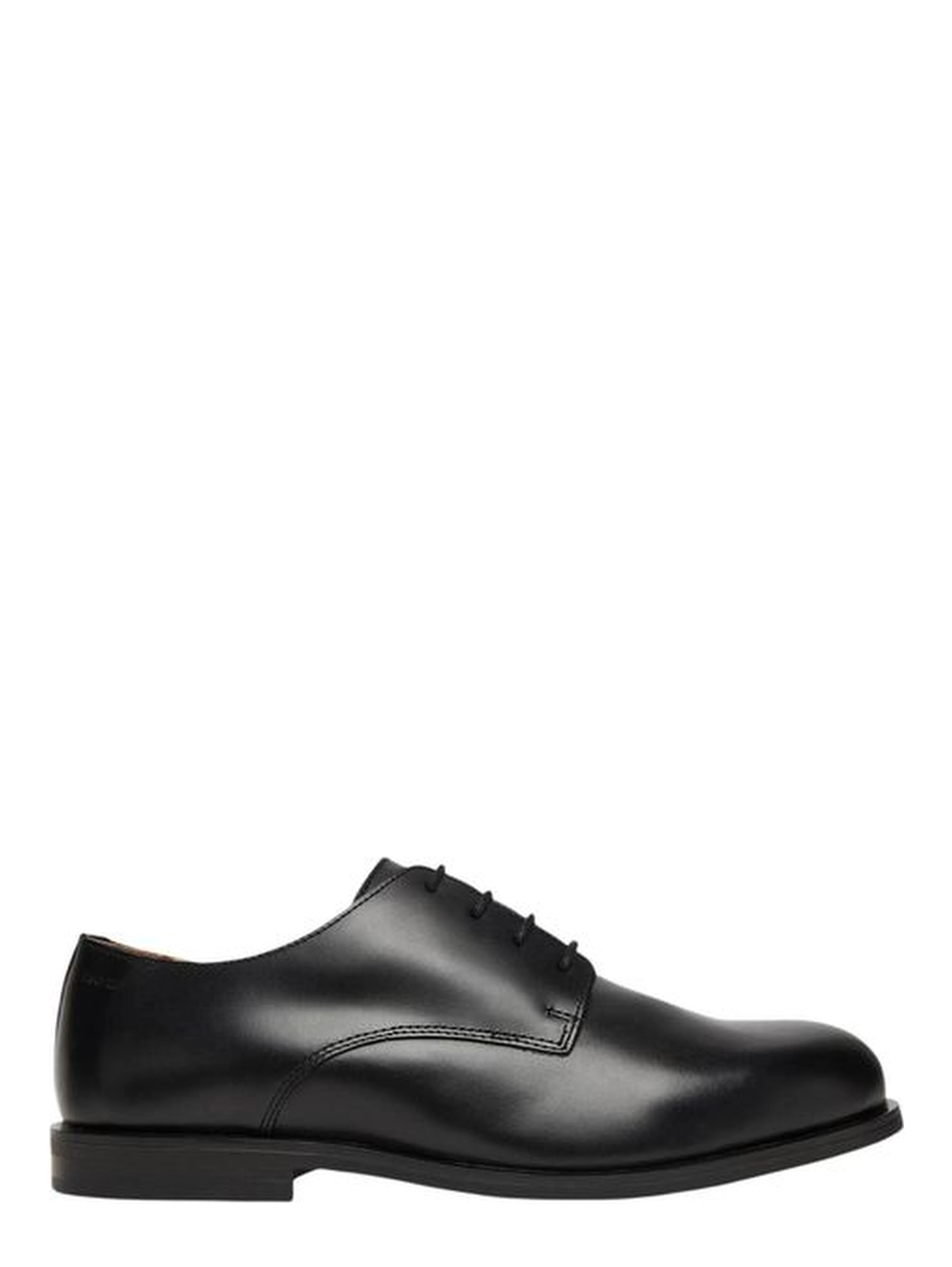 Black Leather Oxfords And Derbies