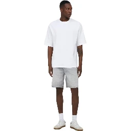 Gray Cotton Bermuda Shorts