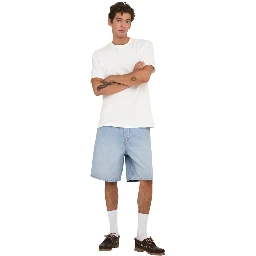 Light Blue Organic Cotton Bermuda Shorts