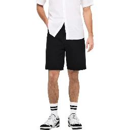 Black Organic Cotton Bermuda Shorts