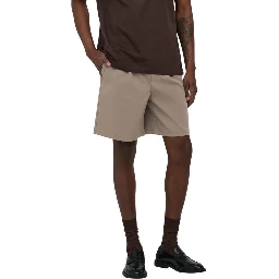Beige Recycled Polyester Bermuda Shorts