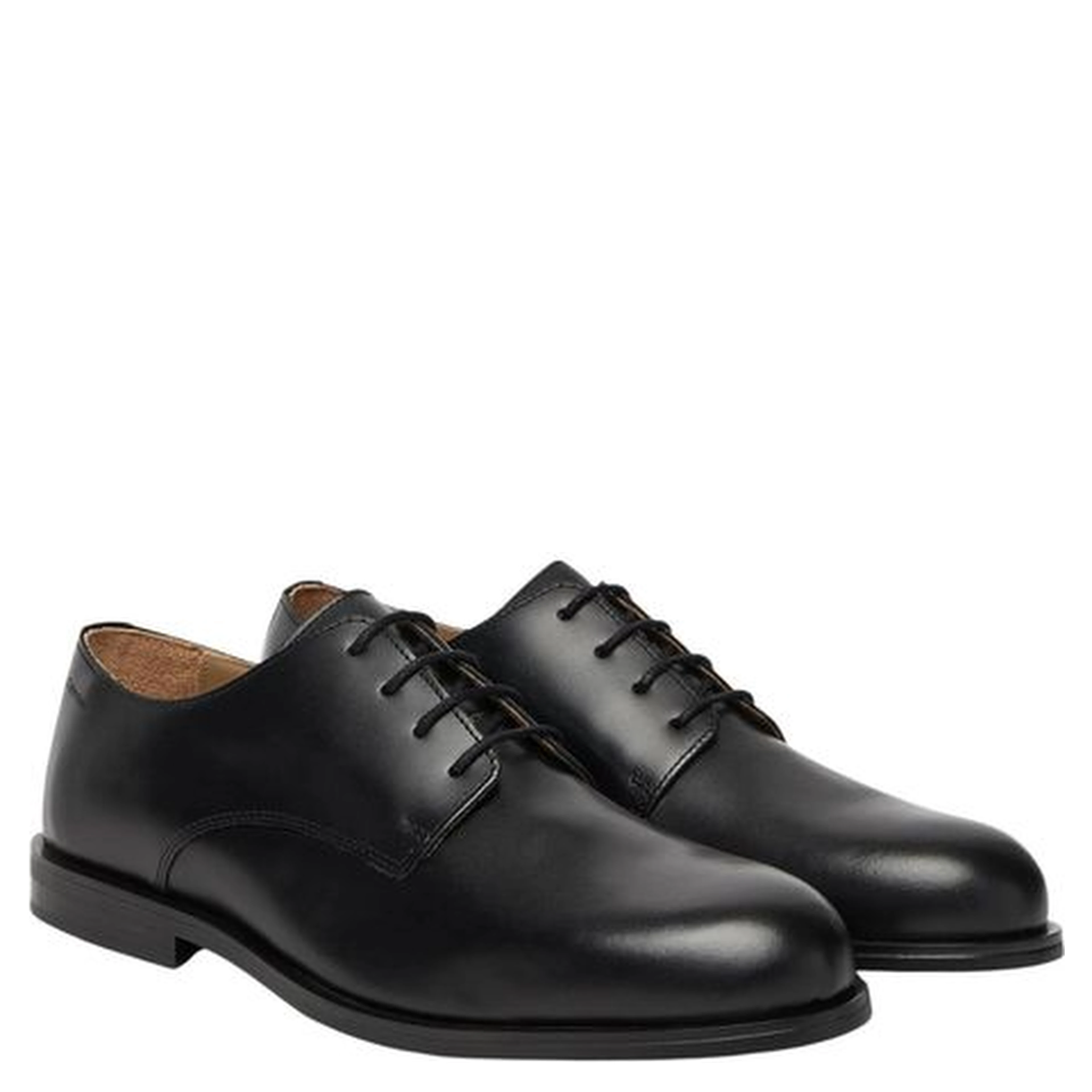 Black Leather Oxfords And Derbies