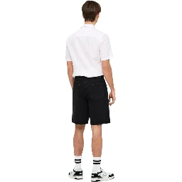 Black Organic Cotton Bermuda Shorts