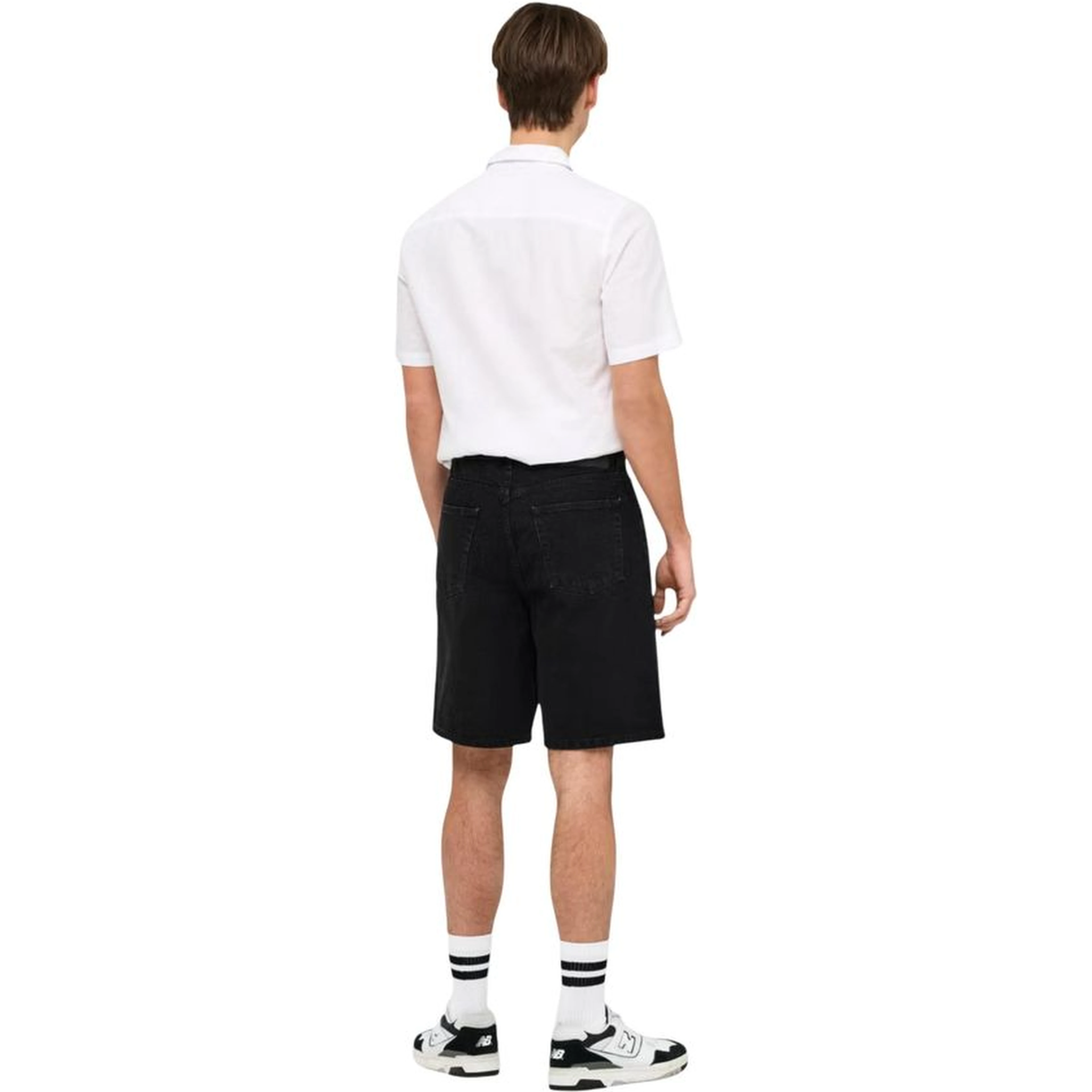 Black Organic Cotton Bermuda Shorts