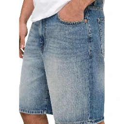 Light Blue Organic Cotton Bermuda Shorts