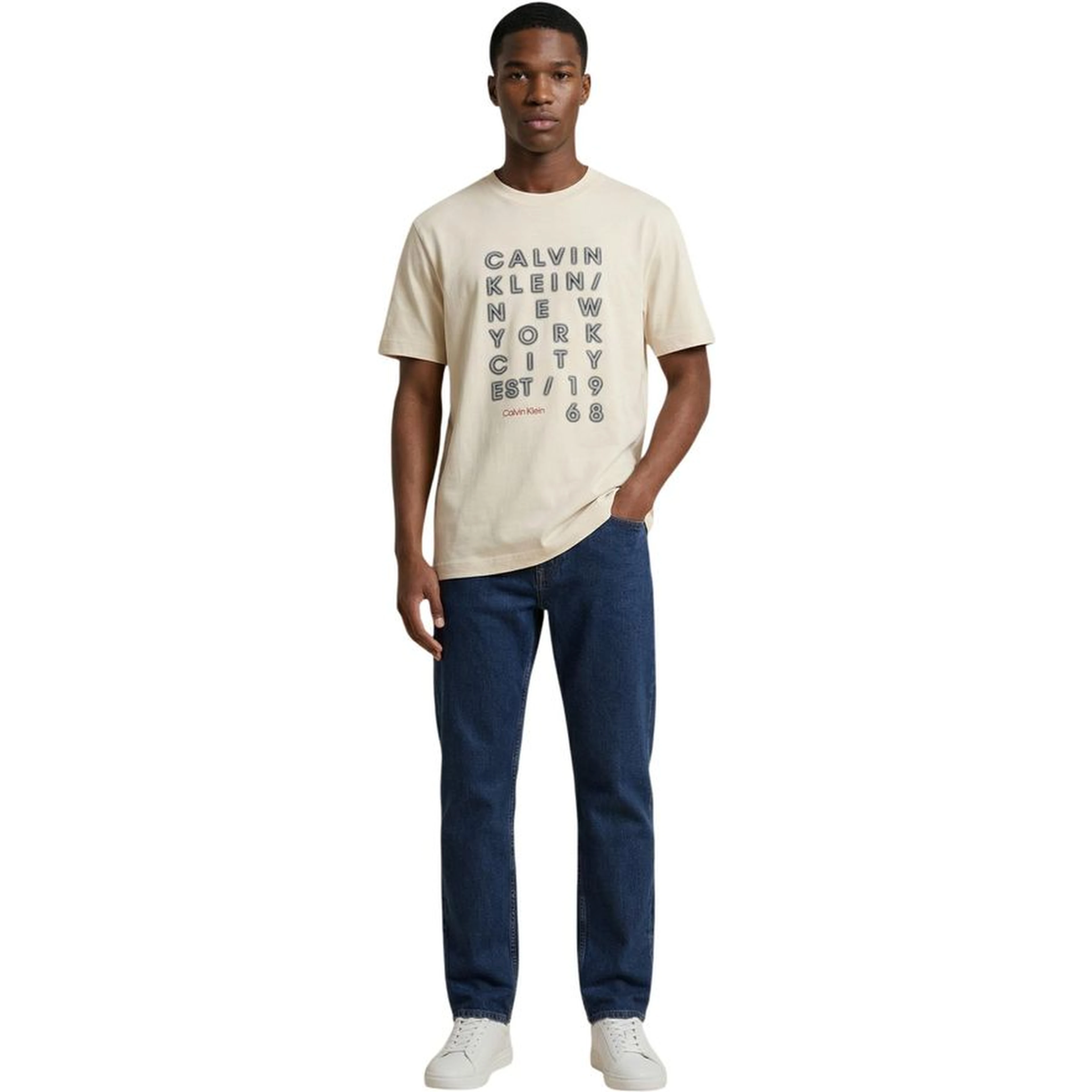 Beige Cotton T-Shirt