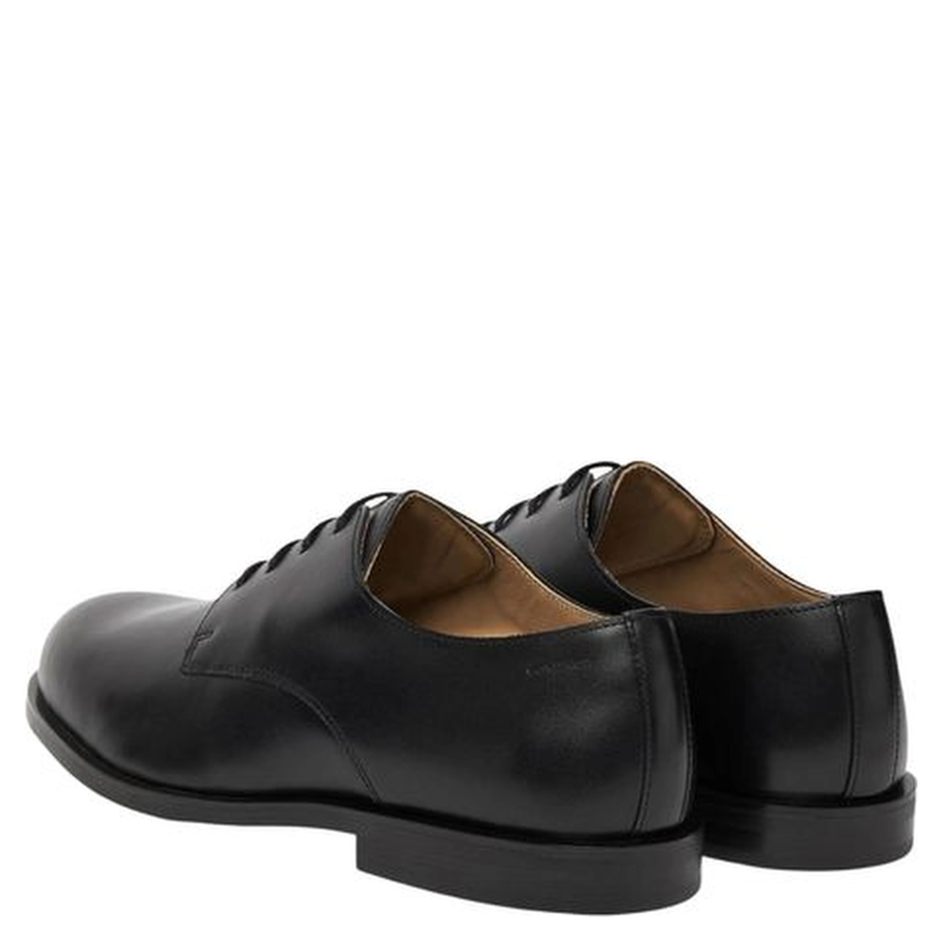 Black Leather Oxfords And Derbies