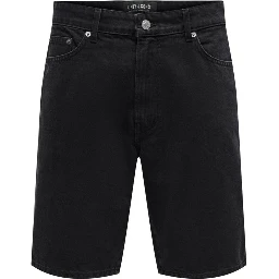 Black Organic Cotton Bermuda Shorts