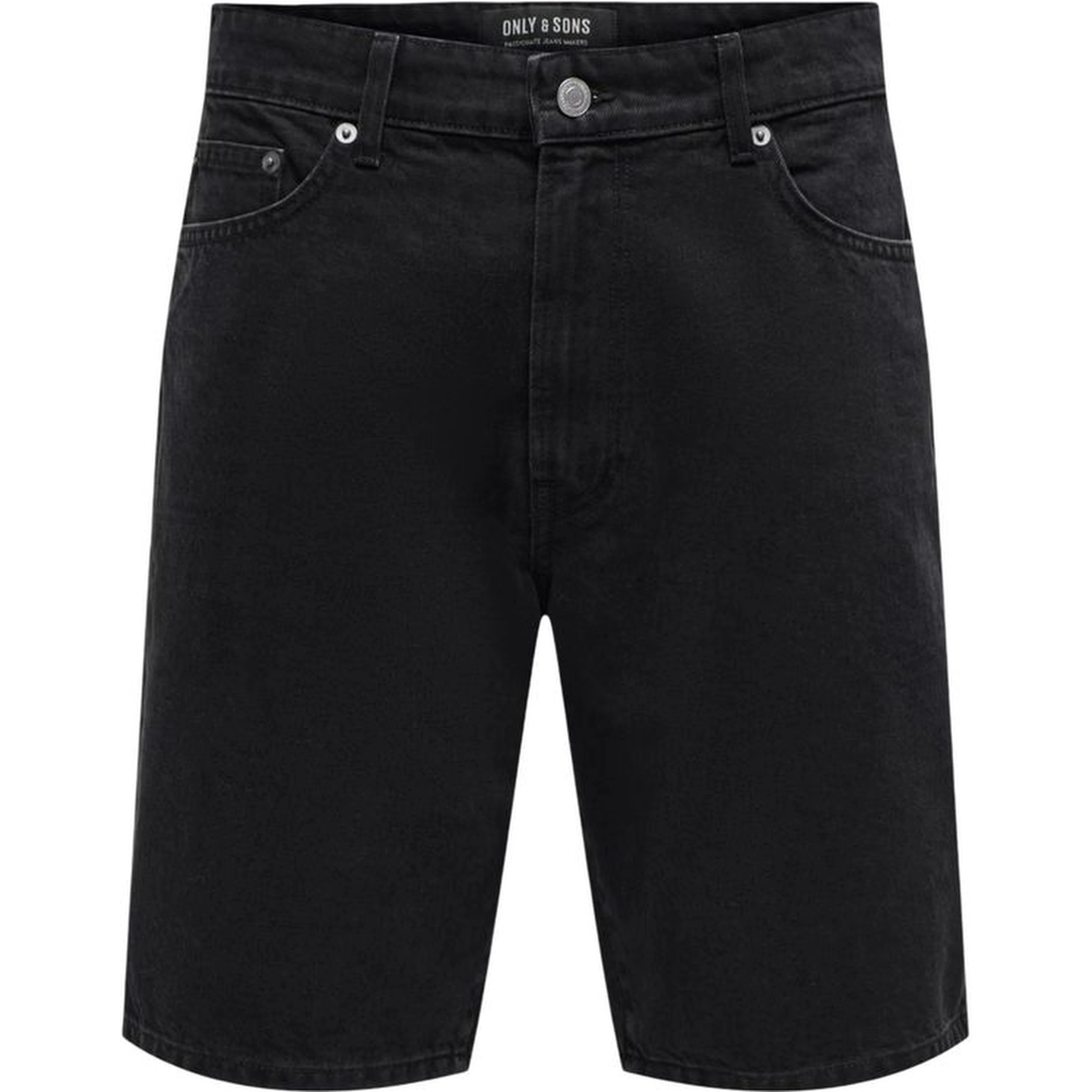 Black Organic Cotton Bermuda Shorts