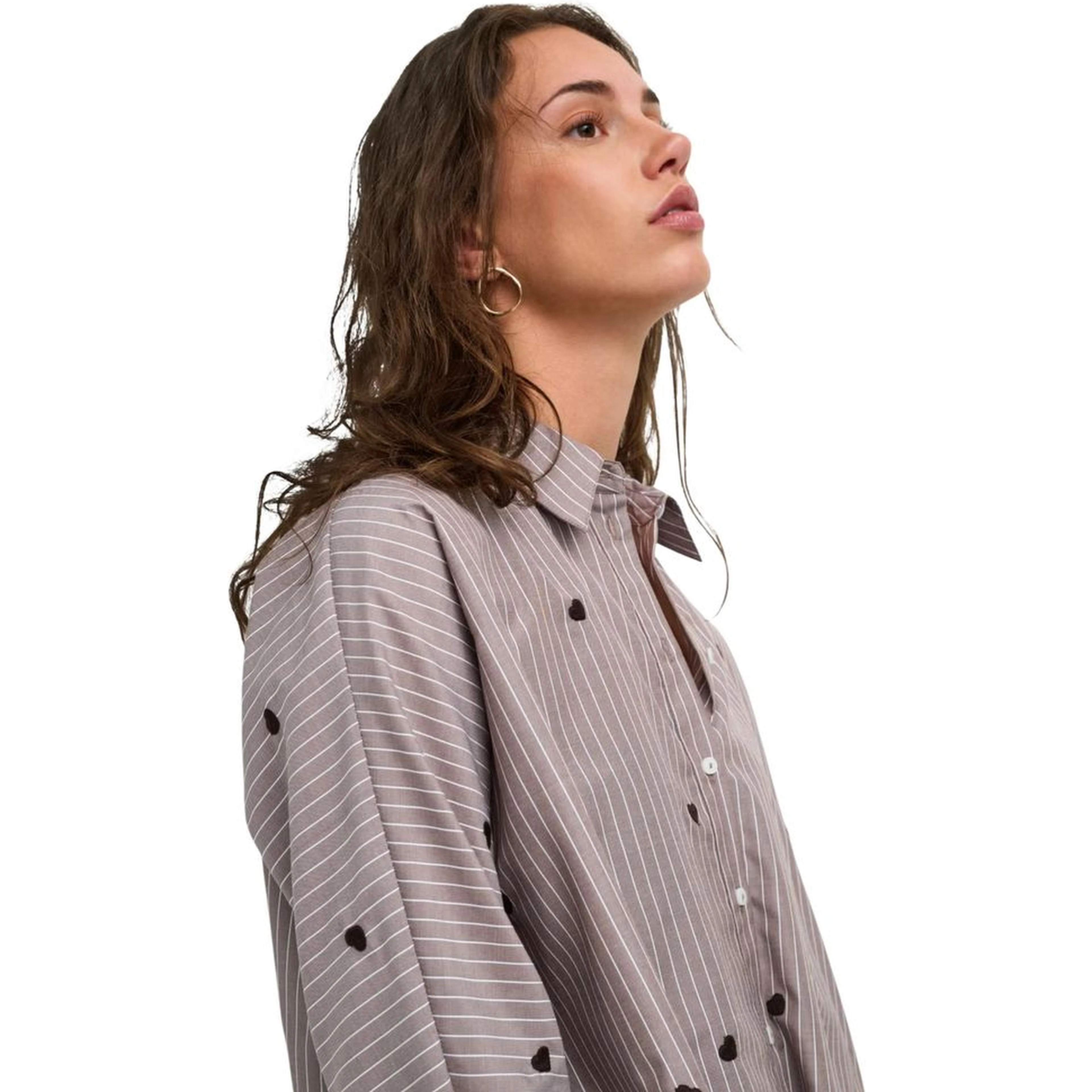Brown Recycled Polyester Blouse