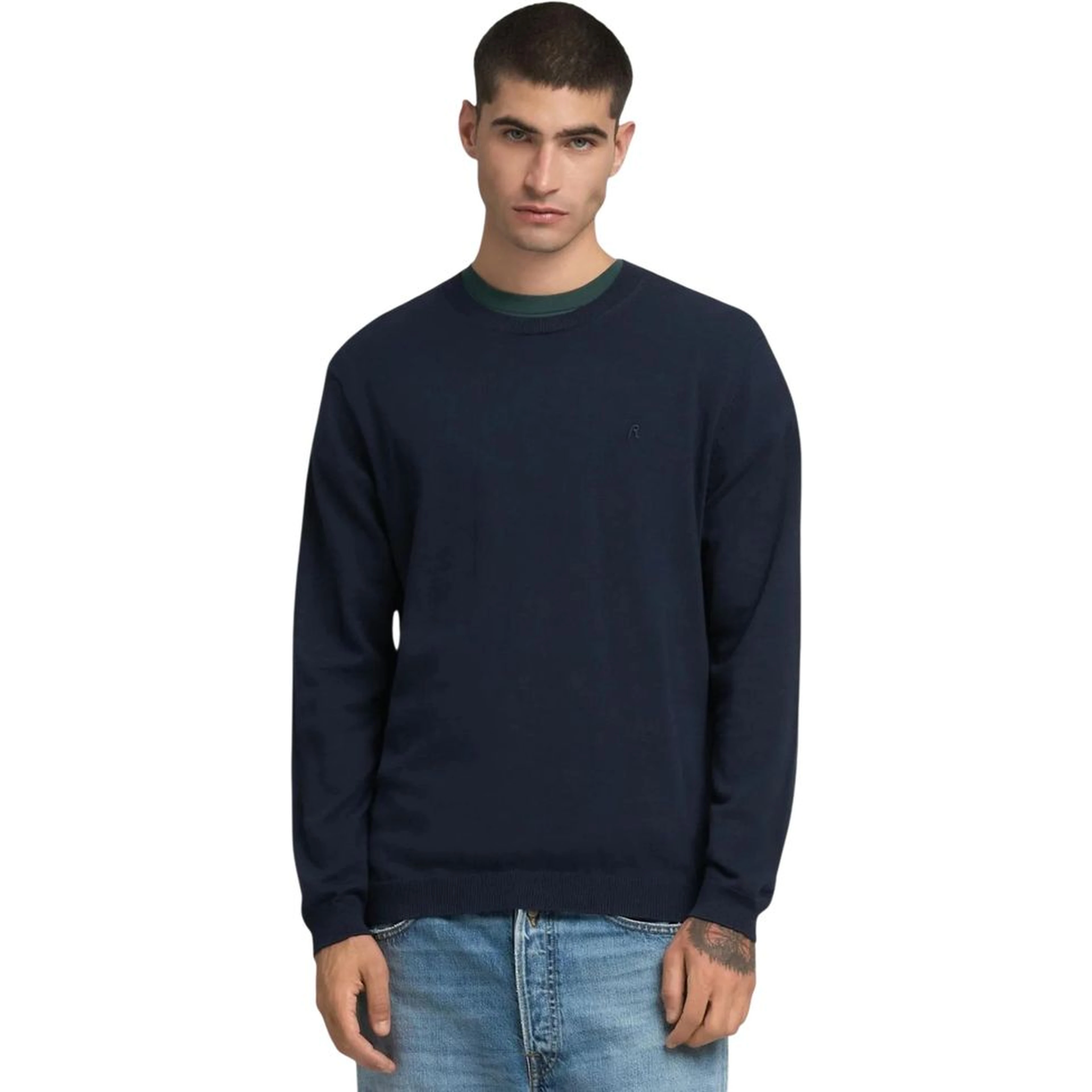 Blue Cotton Sweatshirt