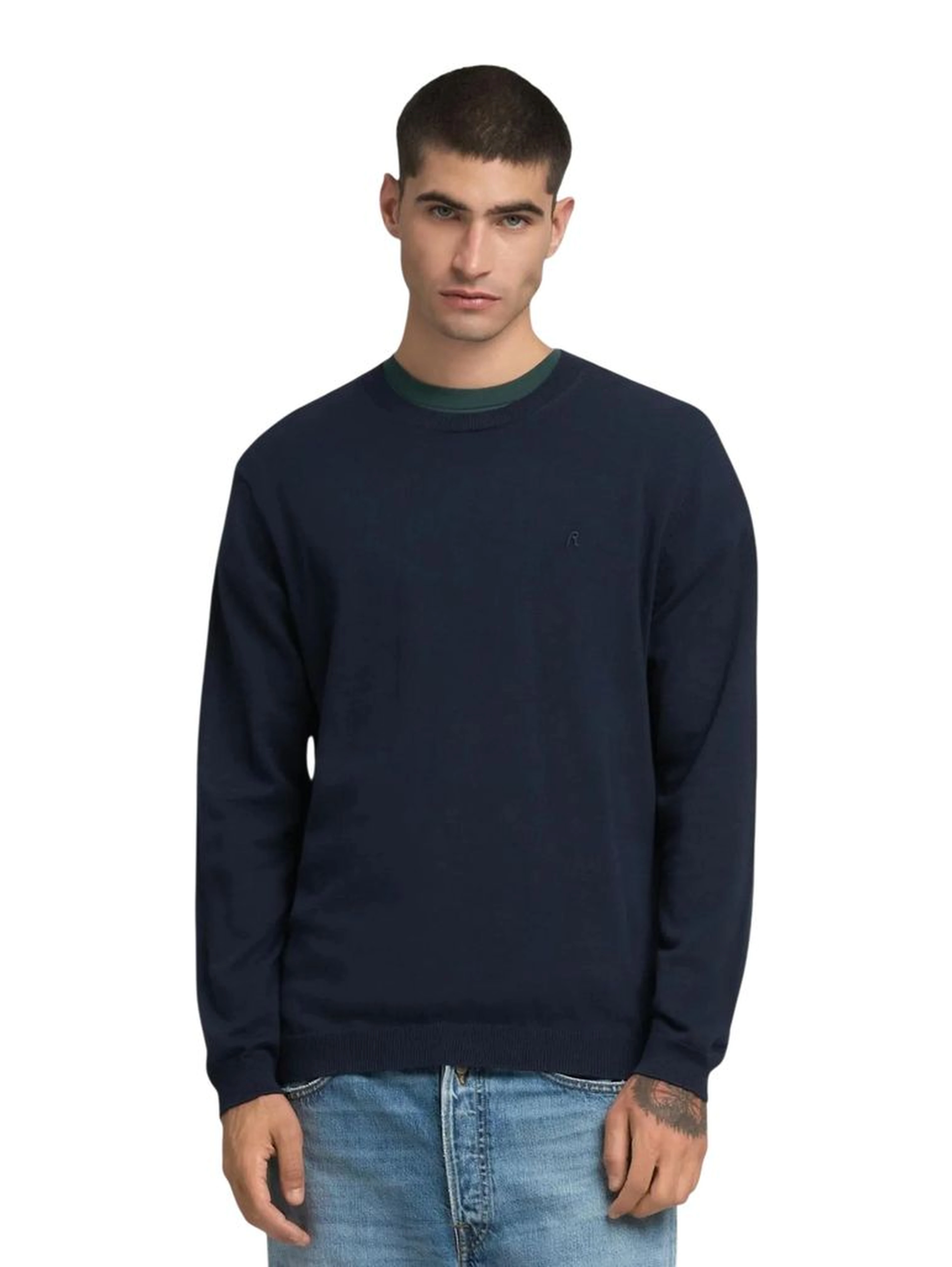Blue Cotton Sweatshirt