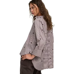 Brown Recycled Polyester Blouse