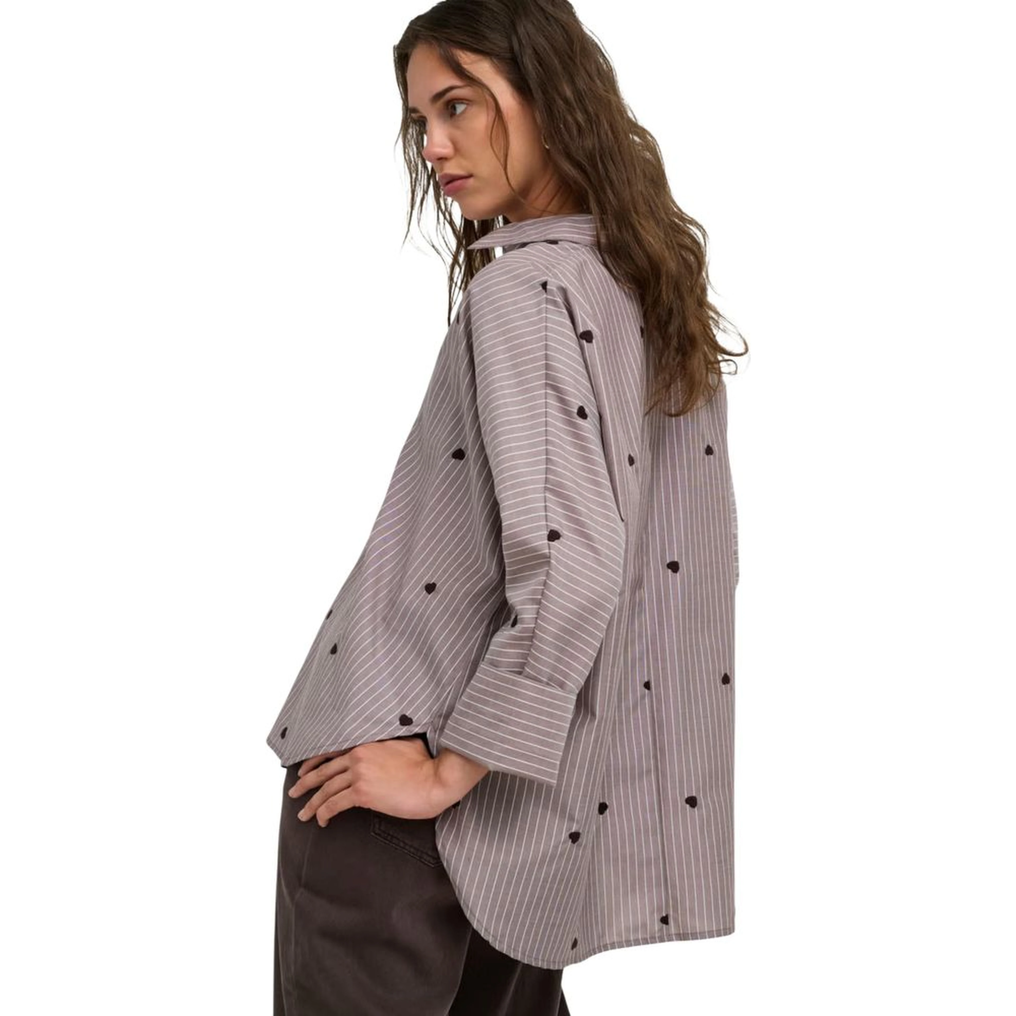 Brown Recycled Polyester Blouse