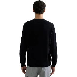 Black Cotton Sweatshirt
