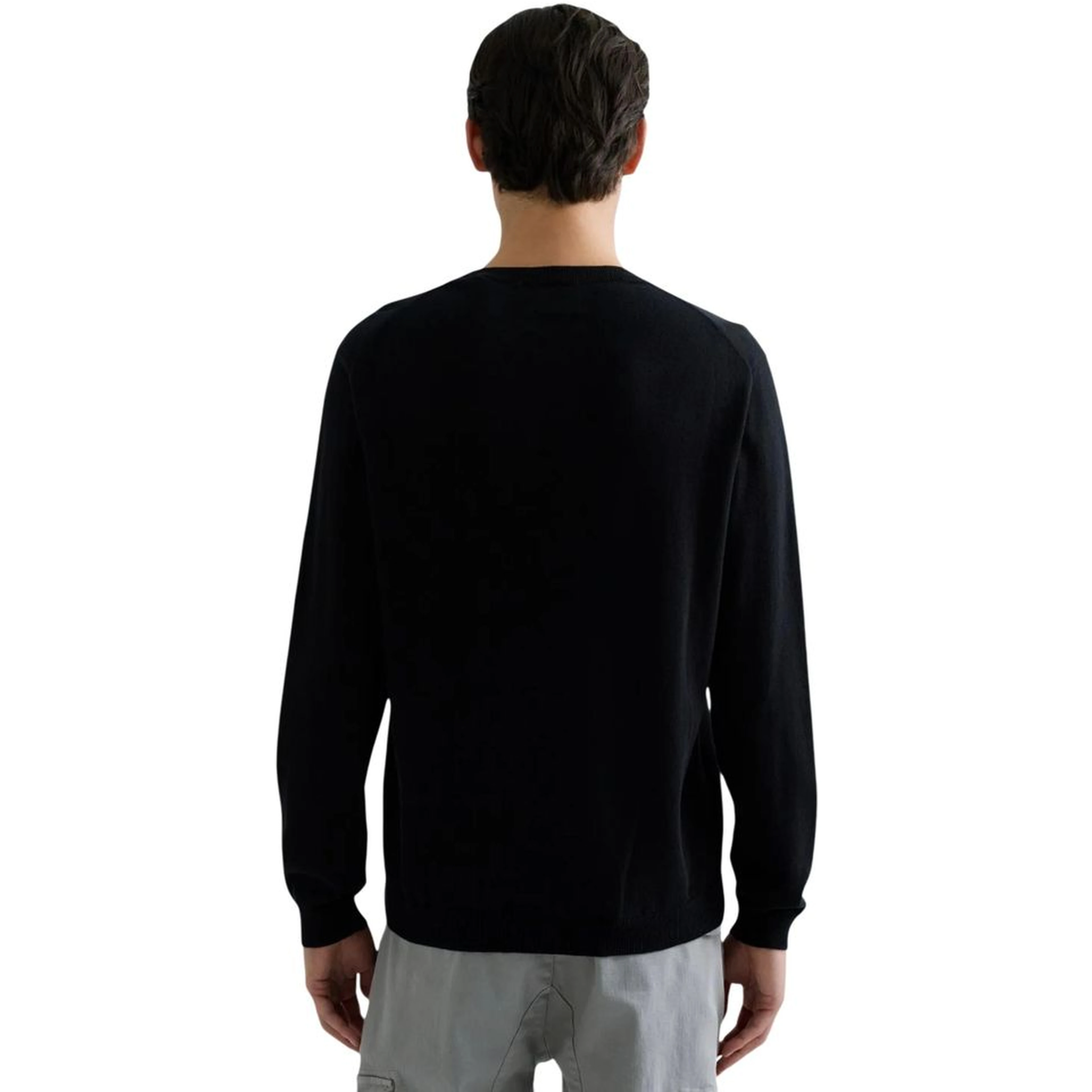 Black Cotton Sweatshirt