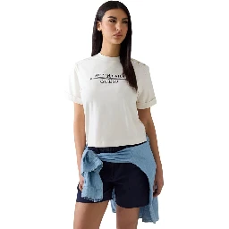 Cream Cotton T-Shirt