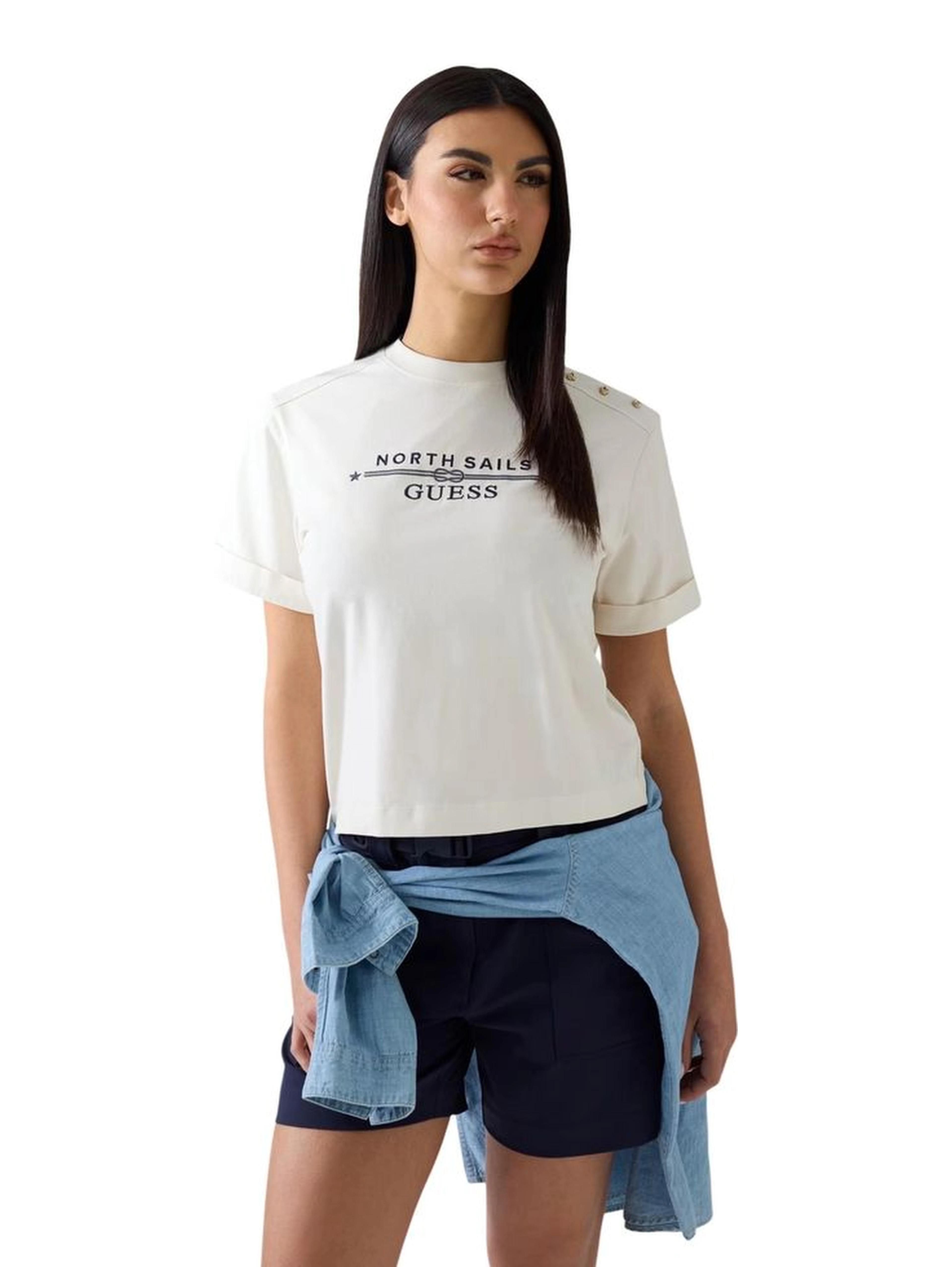 Cream Cotton T-Shirt