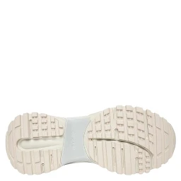 Beige Leather Chunky Sneakers