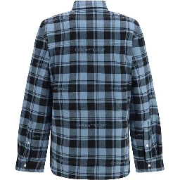 Blue Cotton Full-Length Jacket