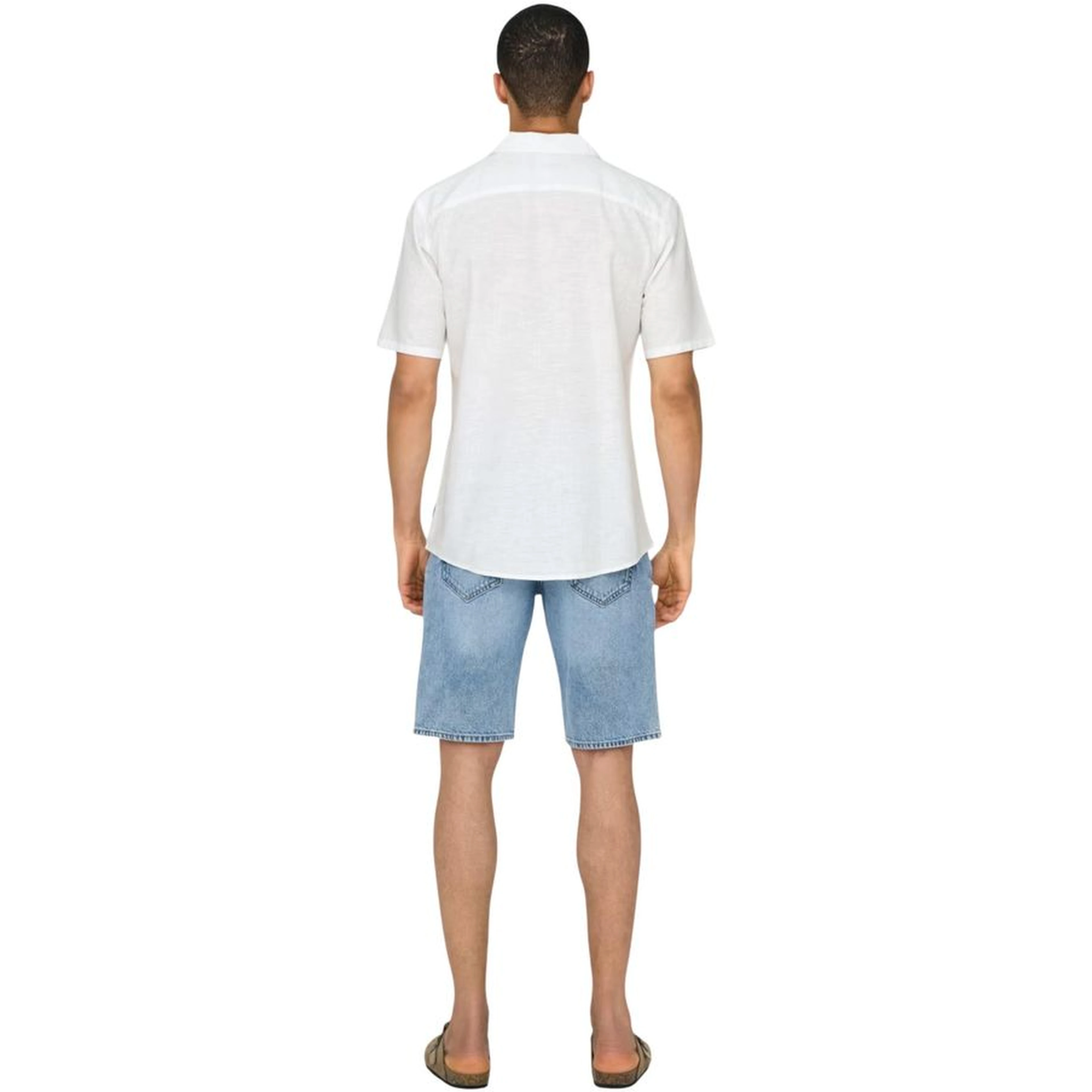 White Linen Shortsleeve Shirt