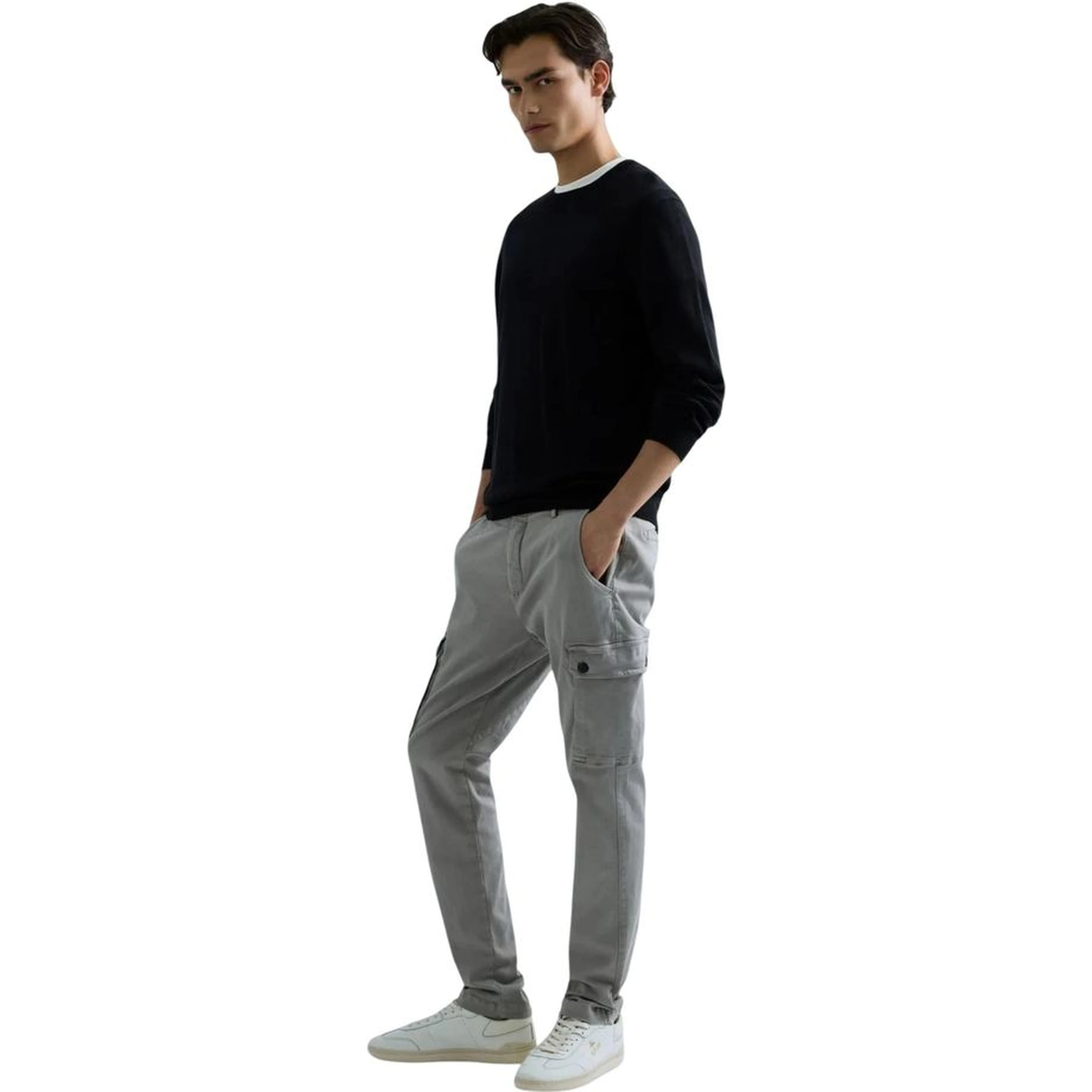 Black Cotton Sweatshirt