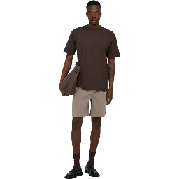 Beige Recycled Polyester Bermuda Shorts