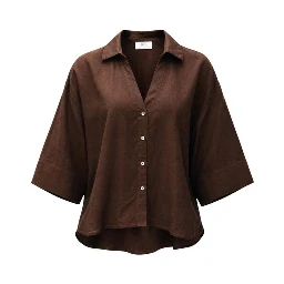 Brown Viscose Blouse
