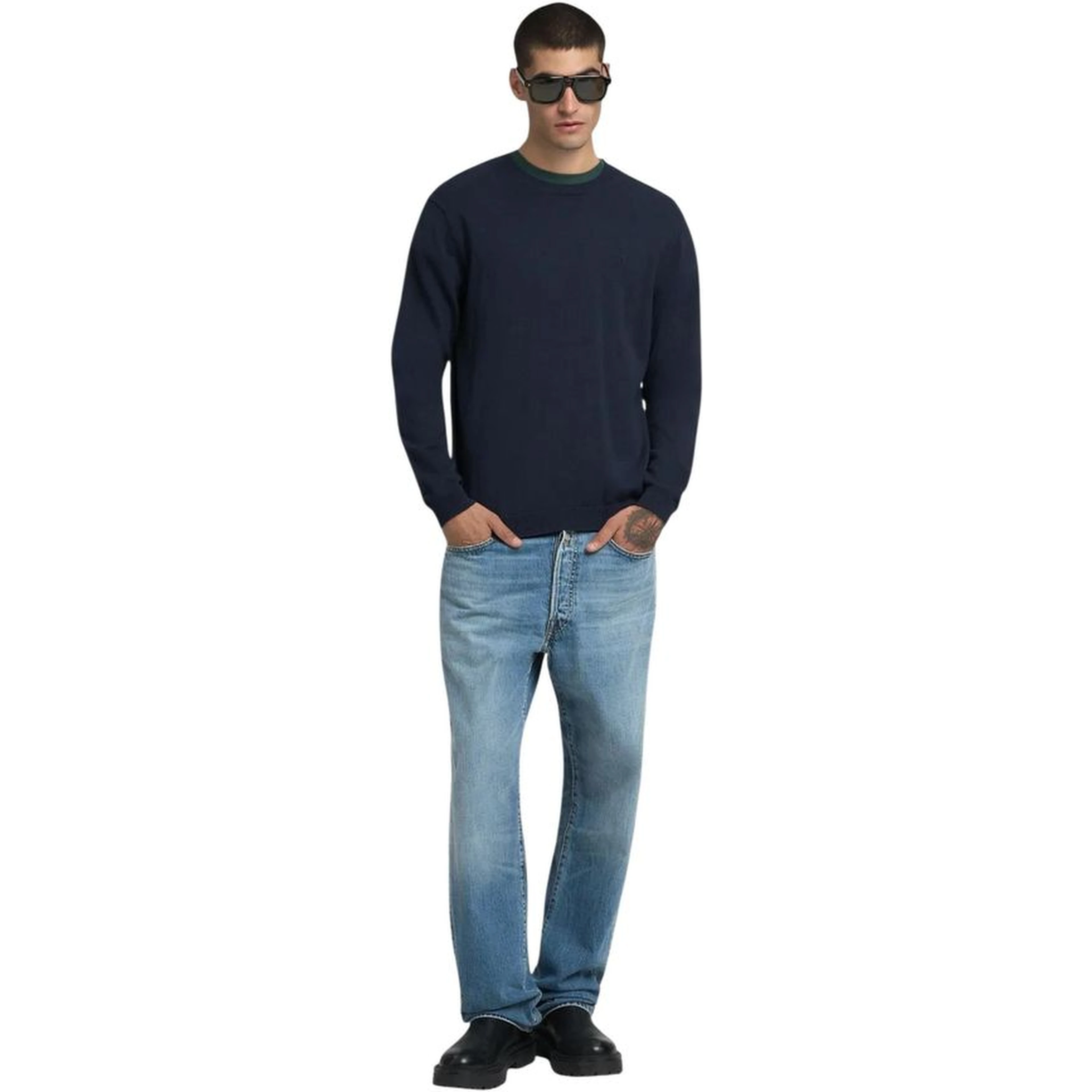 Blue Cotton Sweatshirt
