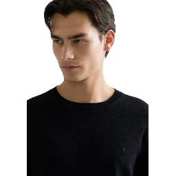 Black Cotton Sweatshirt